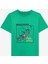 B Regular Fit Graphic Tee T-Shirt Büyük Erkek Çocuk Dark Green Tshirt SK2510112-300 1