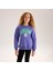 Kız Çocuk Uzun Kol Ince Bisiklet Yaka Tişört - 32250 - Mor 1