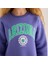 Kız Çocuk Uzun Kol Ince Bisiklet Yaka Tişört - 32250 - Mor 3
