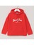 Kız Çocuk Uzun Kol Kalın Kapşonlu Tişört - 32234 - Kırmızı 1