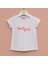 Kız Çocuk Süprem Kısa Kol Tişört - 32452 - Beyaz 1