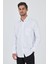 Beyaz Sert Yaka Düz Classic Comfort Fit Gömlek 1004250901 1