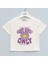 Kız Çocuk Kısa Kol Tişört - 32552 - Vanilya 1