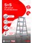 Yakut Serisi - 5+5 Basamaklı Çift Çıkışlı Galvanizli Profil Merdiven (Ev, Bahçe, İşyeri İçin Uygun) 1