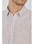 Kahverengi Uzun Kol Cepsiz Pamuk Casual Comfort Fit Gömlek 1004250127 4