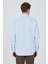 Uzun Kol Desenli Armürlü Sert Yaka Cepli Pamuklu Classic Comfort Fit Gömlek 1004250178 5