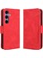 Samsung Galaxy S24 Plus Flip Pu Deri Darbeye Dayanıklı Koruyucu Kılıf Kredi Kartı Tutucu ile Uyumlu (Yurt Dışından) 1