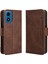 Motorola Moto G24/G24 Power Flip Pu Deri Darbeye Dayanıklı Koruyucu Kılıf Kredi Kartı Tutucu ile Uyumlu (Yurt Dışından) 1