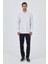Uzun Kol Çizgili Desen Bez Ayağı Düğmeli Yaka Cepli Pamuklu Casual Comfort Fit Gömlek 1004250190 2