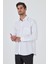 Uzun Kol Desenli Armürlü Sert Yaka Cepli Pamuklu Classic Comfort Fit Gömlek 1004250187 1