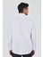 Uzun Kol Desenli Armürlü Sert Yaka Cepli Pamuklu Classic Comfort Fit Gömlek 1004250187 5