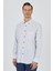 Uzun Kol Çizgili Desen Bez Ayağı Düğmeli Yaka Cepli Pamuklu Casual Comfort Fit Gömlek 1004250100 1