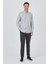 Uzun Kol Çizgili Desen Düğmeli Yaka Cepli Classic Comfort Fit Gömlek 1004250189 2