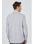 Uzun Kol Çizgili Desen Düğmeli Yaka Cepli Classic Comfort Fit Gömlek 1004250189 5