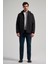 Siyah Bez Ayağı Dik Yaka Düz Tam Astar Standart Fit Casual Mont 1007245164_001 2