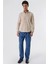Bej Kısalabilir Kollu Desenli Jakarlıcepsiz %100 Pamuk Casual Slim Fit Gömlek 1004230181 4