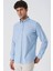 Koyu Mavi Kısalabilir Kollu Desenli Jakarlıcepsiz %100 Pamuk Casual Slim Fit Gömlek 1004230181 1