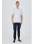 Koyu Mavi Biritli Yaka Düz Casual Pamuklu Comfort Fit Gömlek 1004250221 2
