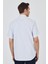 Koyu Mavi Biritli Yaka Düz Casual Pamuklu Comfort Fit Gömlek 1004250221 5