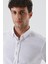 Beyaz Kısalabilir Kollu Desenli Jakarlıcepsiz %100 Pamuk Casual Slim Fit Gömlek 1004230181 5