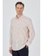 Açık Somon Uzun Kol Cepsiz Pamuk Casual Comfort Fit Gömlek 1004250127 2