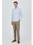 Uzun Kol Desenli Armürlü Düğmeli Yaka Cepsiz Pamuklu Classic Slim Fit Gömlek 1004250205 2