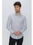 Gri Baskılı Slim Fit Uzun Kol Gömlek 25130100 1