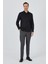 Siyah Sert Yaka Düz Classic Pamuklu Slim Fit Gömlek 1004250900 2