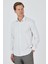 Beyaz Sert Yaka Cepsiz Gabardin Uzun Kol Slim Fit Esnek Gömlek 1004250231 1
