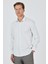 Beyaz Sert Yaka Cepsiz Gabardin Uzun Kol Slim Fit Esnek Gömlek 1004250231 3