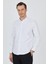Uzun Kol Düz Bez Ayağı Düğmeli Yaka Cepsiz Pamuklu Casual Slim Fit Gömlek 1004250212 1