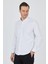 Uzun Kol Düz Bez Ayağı Düğmeli Yaka Cepsiz Pamuklu Casual Slim Fit Gömlek 1004250212 3