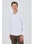 Uzun Kol Desenli Armürlü Sert Yaka Cepsiz Pamuklu Classic Slim Fit Gömlek 1004250194 1