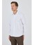 Uzun Kol Desenli Armürlü Sert Yaka Cepsiz Pamuklu Classic Slim Fit Gömlek 1004250194 3