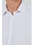 Uzun Kol Desenli Armürlü Sert Yaka Cepsiz Pamuklu Classic Slim Fit Gömlek 1004250194 4