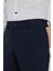 Koyu Lacivert Esnek Yandan Cepli Casual Slim Fit Jogger Pantolon 1003250162 4