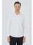 Ekru Yarım Italyan Yaka Cepsiz Gabardin Uzun Kol Slim Fit Esnek Gömlek 1004250235 1