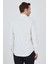 Ekru Yarım Italyan Yaka Cepsiz Gabardin Uzun Kol Slim Fit Esnek Gömlek 1004250235 5
