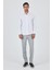 Beyaz Sert Yaka Düz Classic Pamuklu Slim Fit Gömlek 1004250900 2