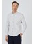 Uzun Kol Desenli Armürlü Düğmeli Yaka Cepsiz Pamuklu Classic Slim Fit Gömlek 1004250205 2