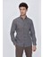 Koyu Kahverengi Uzun Kol Gömlek Yaka Klasik Slim Fit Pamuklu Gömlek 1004225223 3