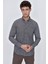 Koyu Kahverengi Uzun Kol Gömlek Yaka Klasik Slim Fit Pamuklu Gömlek 1004225223 5