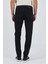 Siyah Gabardin 5 Cep Düz Paça Casual Slim Fit Pamuklu Denim Pantolon 1023250151 5