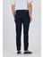 Koyu Lacivert Gabardin 5 Cep Düz Paça Casual Slim Fit Pamuklu Denim Pantolon 1023250150 5