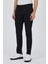 Siyah Armürlü Yan Cep Düz Paça Slim Fit Pamuklu Casual Chino Pantolon 1003250120 3
