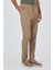 Koyu Vizon Armürlü Yan Cep Düz Paça Slim Fit Pamuklu Casual Chino Pantolon 1003250120 4