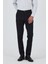 Siyah Gabardin Yan Cep Düz Paça Comfort Fit Pamuklu Casual Chino Pantolon 1003250121 2