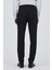 Siyah Gabardin Yan Cep Düz Paça Comfort Fit Pamuklu Casual Chino Pantolon 1003250121 5