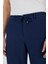 Koyu Lacivert Esnek Yandan Cepli Casual Comfort Fit Jogger Pantolon 1003250117 5