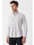 Uzun Kollu Çizgili Gofreli Cepsiz Klasik Slim Fit Dar Kesim Gömlek 1004230233 1